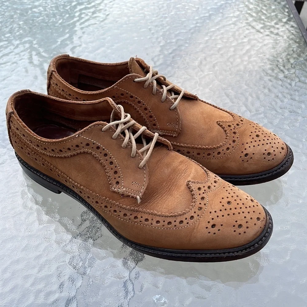Allen Edmonds Boardwalk Longwing Derby Sz 8